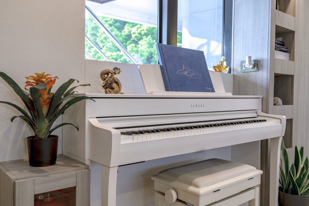 FREEDOM Piano in salon - Upper deck FREEDOM Piano in salon - Upper deck